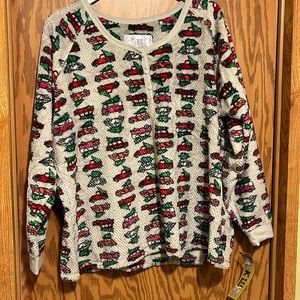 Muk Luk NWT plush fleece pajama set